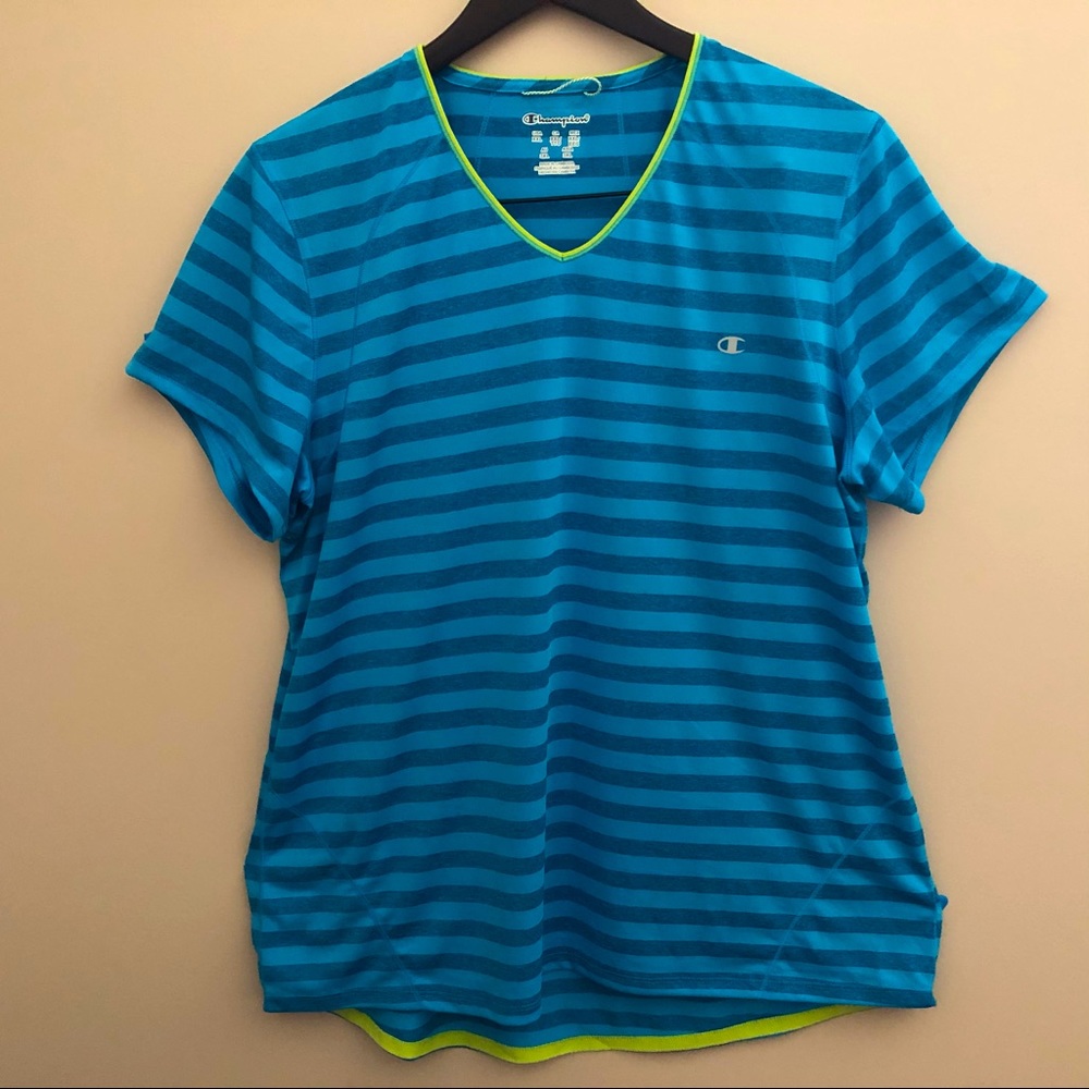5/$25 Champion Workout Tee Blue Size XXL
